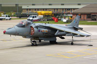 4 Sqn Harrier, with 233 OCU badge on the fin