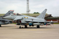 Fully loaded 11 Sqn Typhoon