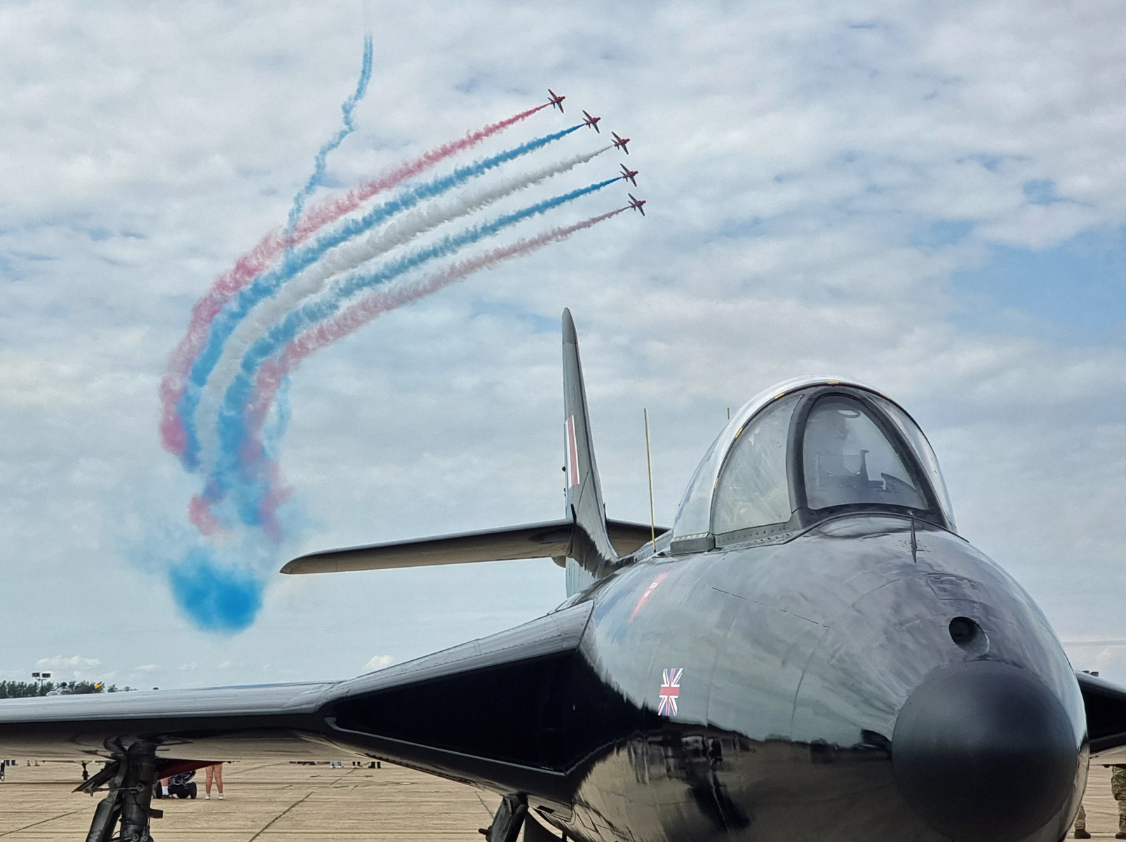 Hunter and Red Arrows