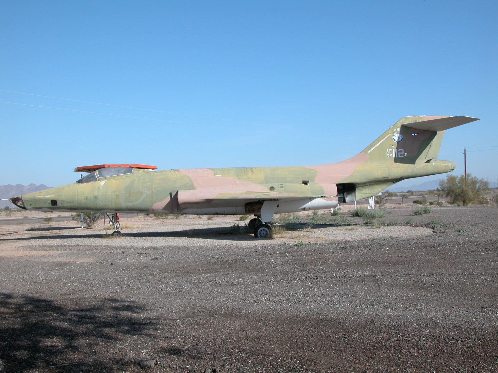 RF-101C 56-0112 at Gila Bend airfield