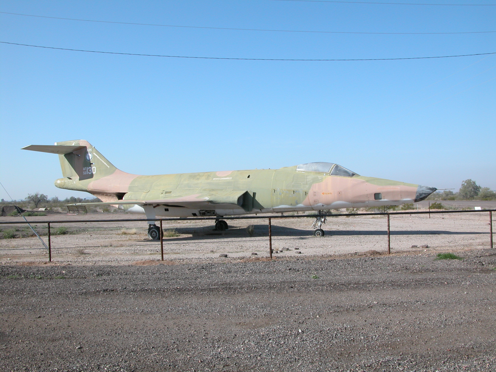 RF-101C 56-0130 at Gila Bend airfield