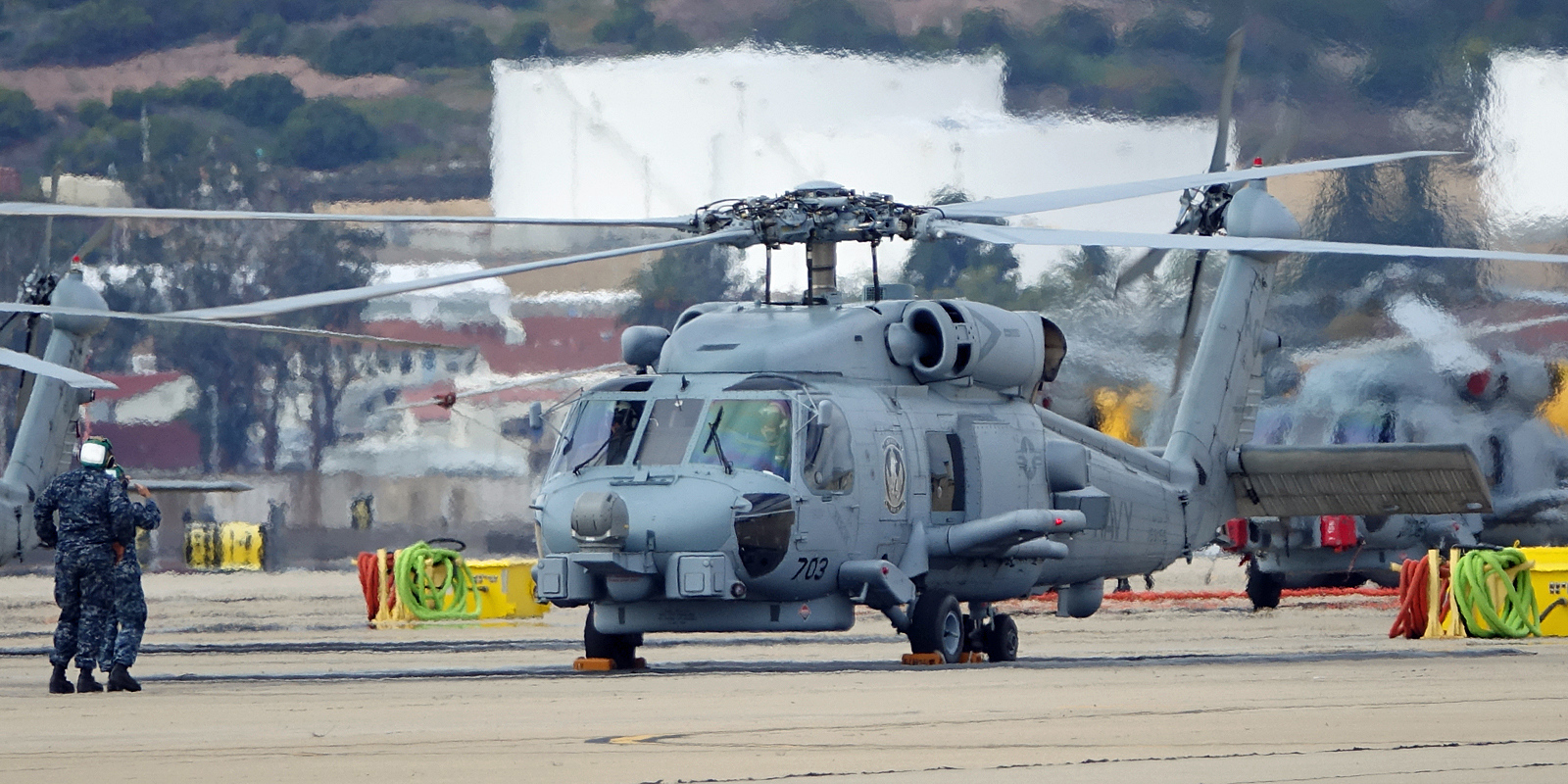 MH-60R preparing to depart